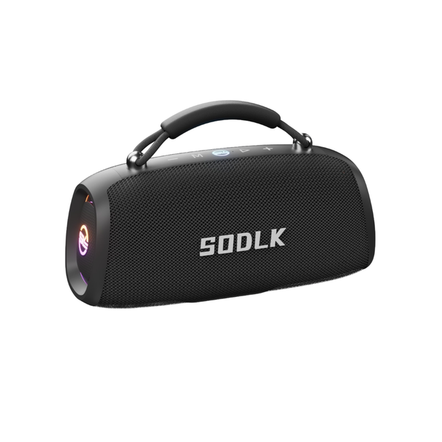 SODLK T330 100W Wireless Speaker Powerful Portable for 5.3 IPX6 Waterproof Computer Mobile Phone RGB Lights Deep Blue Tooth