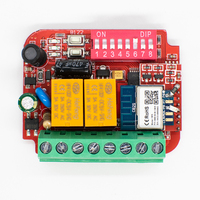 E0202 Universal 300-900MHz 433 868MHz Tuya WIFI Puerta de garaje Control remoto Receptor AC 85-250V Módulo de interruptor inteligente Temporizador
