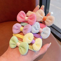 Nouveaux élastiques à cheveux doux pour enfants, attaches pour cheveux qui ne blessent pas les filles, jolies élastiques à cheveux fleuris pour queue de cheval