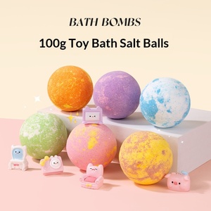 Bombes de bain effervescentes au sel marin pour enfants, exfoliantes, boules de bain moussantes, spa à domicile, 100g, 120/boîte - Product Image 3