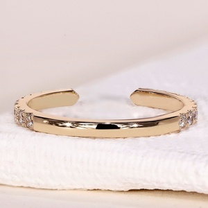 Anillo de Eternidad de Oro Sólido de 10k, 14k, 18k con Diamantes Cultivados en Laboratorio con Certificación IGI, Corte Brillante, Color D, CVD HPHT - Product Image 3