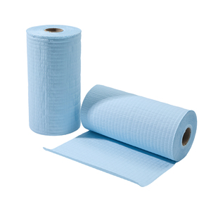 Papel de Limpieza Reforzado Industrial - Blanco y Azul - 4 Capas - 200 Toallitas - Dispensadores de Papel - <span class=keywords><strong>Toallas</strong></span> de Papel Comerciales - Product Image 1