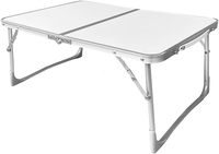Table de camping pliante extérieure de pique-nique de plage portable avec étui en fer et poignée à effet de bois incluse emballage de commande par correspondance