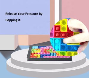 Đồ Chơi Trí Tuệ Push <span class=keywords><strong>Pop</strong></span>, Đồ Chơi Bong Bóng, Thần Tài, 27 Miếng, Ghép Hình Bằng Silicon, Bảng Trò Chơi Câu Đố Nga Để Giảm Căng Thẳng - Product Image 5