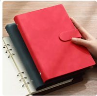 XIWAN A5 cahier d'affaires à couverture rigide reliure à 6 anneaux couverture magnétique en cuir PU bloc-notes à feuilles mobiles Journal Logo personnalisé pour