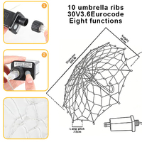 Lumières décoratives paysagères LED en cuivre 3D Yuntu IP65 pour intérieur/extérieur - 60 cm blanc chaud pour Noël