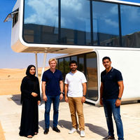 XULV Maison Capsule de Camping Préfabriquée Moderne et Luxueuse en Structure Acier, Villas Intelligentes, Cabine Conteneur