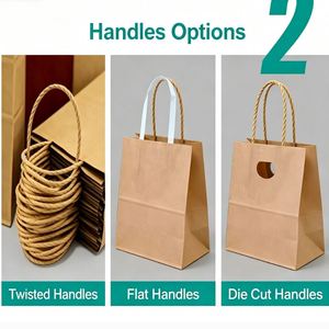 Cheap, Beautiful Kraft <b>Paper</b> <b>Bags</b> | Ideal for Cake Packaging - Product Image 2