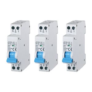 Interruttore Automatico Miniaturizzato Gloca JX30-32 1P+N C20 240V 50Hz 6kA Montaggio Modulare per Uso Domestico - Product Image 1