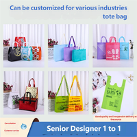 MKW3130 Bolsas de Compra Ecológicas Personalizadas al por Mayor con Logotipo, Bolsas de Tela No Tejida, Bolsas de Supermercado Promocionales, Bolsas de Almacenamiento Reutilizables para Regalos
