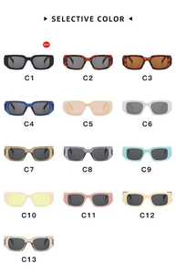 Lunettes de soleil de luxe pour femmes, tendance, de haute qualité, hexagonales carrées, logo personnalisé, UV400, surdimensionnées, vente en gros, lunettes de soleil de créateur - Product Image 6