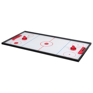 Jeu de baby-foot en bois pour sport d'intérieur 4 en 1 Baby-foot Air Hockey Tennis Billard Billard Table de football Jeu de table - Product Image 4