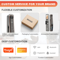 Serrure de porte intelligente avec caméra de surveillance, reconnaissance faciale 3D, interphone vidéo automatique, WiFi, empreinte digitale numérique, Tuya