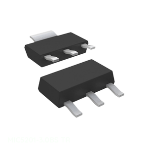 MIC5201-3.0BS TR TO 261 4, TO 261AA วงจรรวมไอซี ชิป ไอซีจัดการพลังงาน (PMIC) ไอซีควบคุมแรงดันไฟฟ้าแบบเส้นตรง 3V 200mA SOT223 3 - Product Image 1