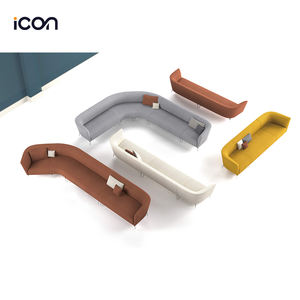 Divani componibili in tessuto curvo mobili per ufficio banca VIP Executive sala conferenze in attesa cuscino per Area aperta divano ad angolo Lounge - Product Image 1