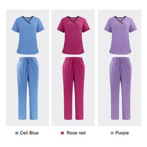 Traje de enfermera quirúrgica con estampado OEM de colores de hospitales, uniforme de fregado, conjuntos Unisex sueltos transpirables para salones de belleza, nuevo estilo - Product Image 6