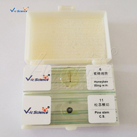 High Quality 15Pcs Zoology Prepared Microscope Slides Set for Science Teaching