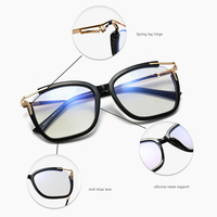 Gafas clásicas de bloqueo de luz azul para damas River Optical Blue Cut Anti-Ray Diamond Face Shape Match Gafas de computadora