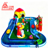 Bateau de dérive d'aventure personnalisable Sanly pour enfants, équipement de parc aquatique intérieur en fibre de verre, projet d'amusement, capacité 700, 16 places
