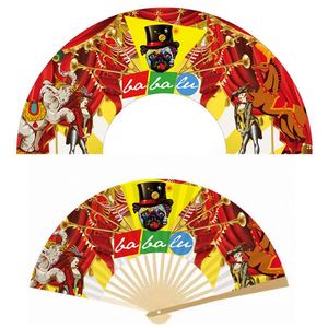 Abanico de Mano Plegable de Seda con Logotipo Personalizado, de Bambú, para Festivales Rave, para Hombres/Mujeres, para Baile, Música, Fiestas, Decoraciones, Regalos - Product Image 3