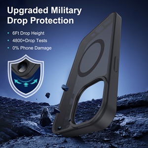 Coque de téléphone magnétique antichoc pour <span class=keywords><strong>iPhone</strong></span> 16 Pro Max, charge sans fil, dos mat translucide pour <span class=keywords><strong>iPhone</strong></span> 17 16 15 14 13 <span class=keywords><strong>12</strong></span> Pro - Product Image 4
