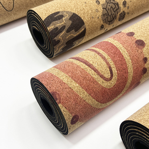 Tapis de yoga en liège écologique <span class=keywords><strong>Tiny4K</strong></span> Tapis de yoga pour adolescents en caoutchouc écologique, sangle de transport pour tapis de yoga en liège non toxique - Product Image 2