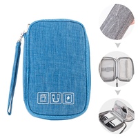 Pochette de rangement pour gadgets numériques portables avec logo personnalisé, étui pour accessoires électroniques, sac de voyage pour câbles et batterie externe