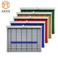Porte à enroulement automatique industrielle en PVC, haute vitesse, télécommandée, certifiée ISO/CE, garantie 1 an