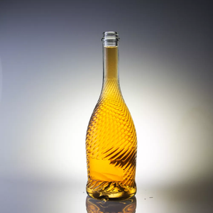 Elegante Botella de Vidrio Borgoña de Cuello Largo de <span class=keywords><strong>375</strong></span>/750 ml, Decoración de Lujo, Botella de Vidrio Vacía para Vino Espumoso o Champán - Product Image 2