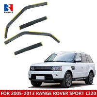Protège-pluie dans le canal Déflecteurs de vent de fenêtre pour RANGE ROVER SPORT L320 2005-2013 Ventshade In-Channel Ventvisor