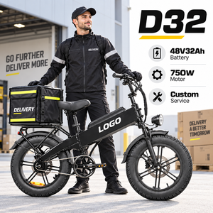Vélo de livraison D32 750W 80N·m de couple 48V32Ah 128km d'autonomie Vélo cargo personnalisé en gros d'usine OEM - Product Image 1