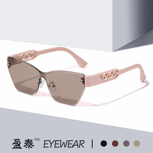 Eyewear Cat Eye Sunglasses <b>Pink</b> <b>Frame</b> Pc Lens UV400 Women Lightweight - Product Image 1