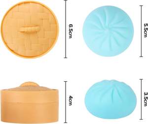 Jouet Squishy Surprise Ravioli Mystère, Balle Anti-Stress Sensorielle, Jouets de Bureau Amusants pour Enfants de 5 à 7 Ans et Adultes, Cadeau de Relaxation et de Jeu - Product Image 6