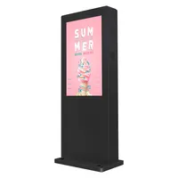 Panel de póster para quiosco Lcd, Pantalla Lcd portátil 4K de 59 pulgadas y 55 pulgadas para exteriores, señalización Digital alimentada por batería
