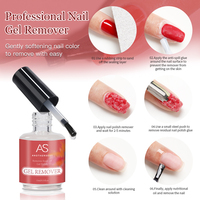 Dissolvant de vernis à ongles Private Label Burst Nail Gel Liquide 15ml Sans parabène Élimine rapidement le vernis UV Soak-Off