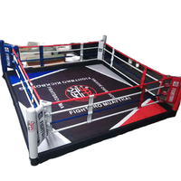 Anneau de boxe portable personnalisé à prix abordable avec logo, ring de MMA surélevé 6m*6m*1m, ring de lutte à vendre