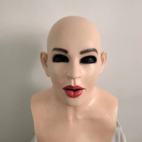 Masque en latex réaliste pour femme, visage féminin, Halloween, mascarade, drag queen, travestissement, sissy, costume transgenre