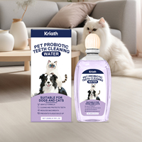 Solution de soin buccal pour animaux de compagnie Kriath, nettoie en douceur la plaque dentaire des animaux, rafraîchit l'haleine et nettoie les dents