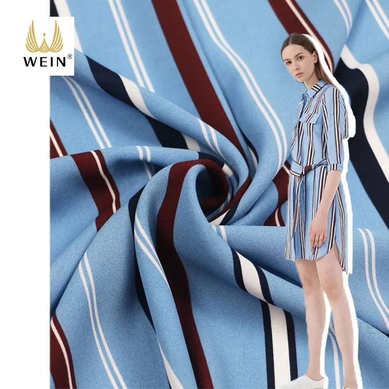 WI-B08ใหม่แฟชั่นสีฟ้าลายพิมพ์75d มอสเครปผ้าชีฟองที่ใช้สำหรับเสื้อผ้าและผ้าพันคอ