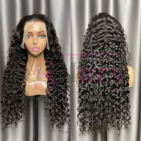 300% Densité 13*4 HD Dentelle Frontale Perruque Vente en Gros Cru Vietnamien Vierge Cheveux Humains Vendeurs Bouncy Wave 36 Pouces Perruque Dentelle Frontale Perruque
