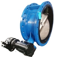 Válvula de Mariposa con Brida PN10/16 de 6 Pulgadas, Control por Engranaje Helicoidal/Manual/Actuador Eléctrico, Cuerpo de Hierro Dúctil, Asiento de PTFE/EPDM, Uso Industrial