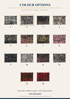 Tissu en maille côtelée 4x4 dégradé teint en fil 220 GSM, 97,7 % polyester, 2,3 % élasthanne, textile extensible 165 cm