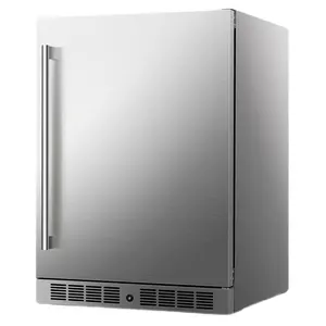 NE-355 personalizza 130L 140L full Stainless Steel frame door beverage bar compressore frigorifero con cassetto incorporato