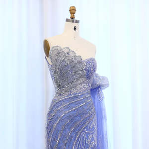 Jancember LSZ021 أرجواني أنيق مطرز بالخرز في المساء للفتيات - Product Image 4