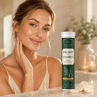 Comprimés effervescents de collagène Collagène hydrolysé Antioxydant Soin de la peau Complément alimentaire pour adultes