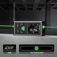 Télémètre laser vert Sndway OEM nouvelle technologie, double télémètre laser avec rotation automatique, écran LCD, outils de mesure portatifs