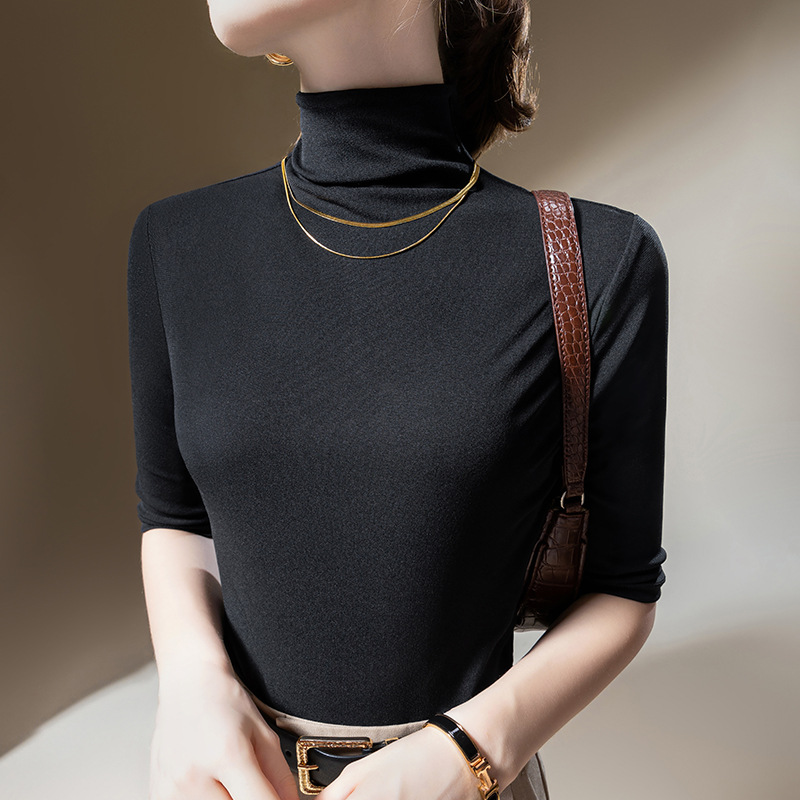 New Design Women Fashion Collar Neck Square V-Neck