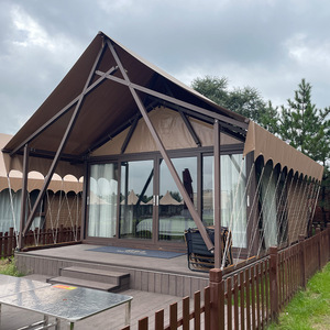 Carpa de Turismo Rural para 6-8 Personas, Tipo Extendido, Gran Espacio, Tela Oxford, Estructura de Aluminio, Cabaña de Camping al Aire Libre - Product Image 1