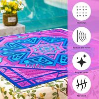 Tapis de Mahjong en Silicone Antidérapant et Imperméable, Coloré, Personnalisable avec Logo, Best-seller Transfrontalier, Populaire en Europe et en Amérique