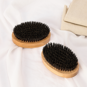 Ensemble de brosses de soin de <span class=keywords><strong>barbe</strong></span> ovales de haute qualité pour hommes, 100 % bois naturel, pour le nettoyage et la croissance de la <span class=keywords><strong>barbe</strong></span>, kit personnel pour homme - Product Image 5